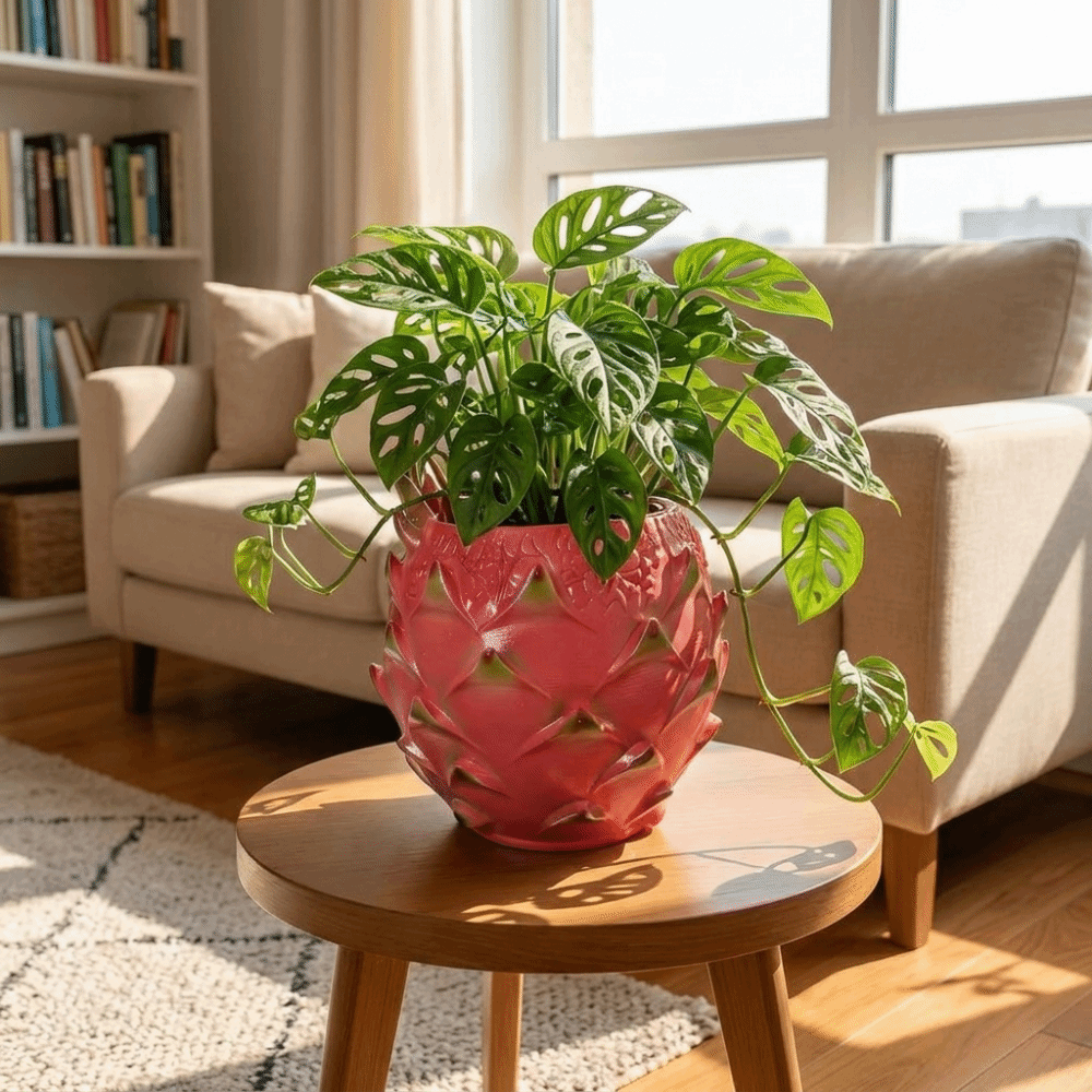Snake Plant Ceramic - Creative Resin Dragon Fruit Planter Handmade