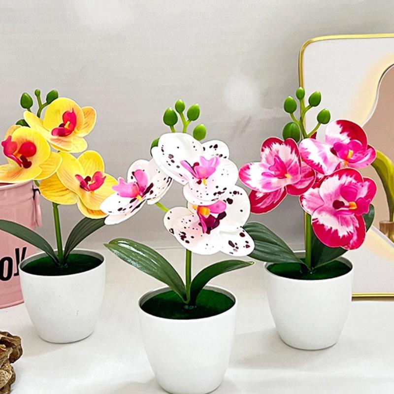 Orchid Phalaenopsis - 1pc Artificial Orchid Potted Plant 3