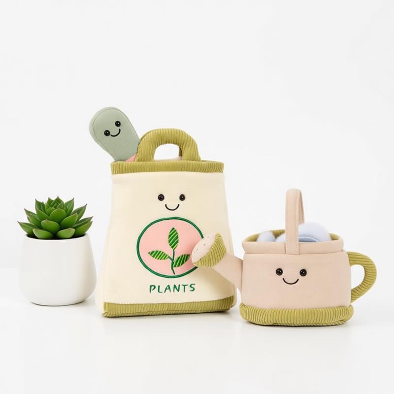 Plant Parent Free - Cut Gardening Plush Toy Plant Bag