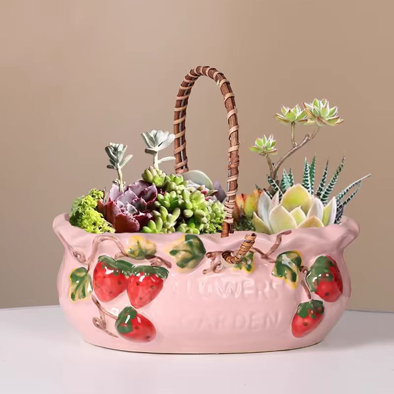 Snake Plant Ceramic - 1Pcs Creative Ceramic Planter Breathable Pot