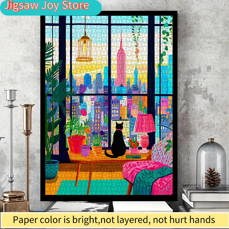 DIY Paper Puzzle, New York Cit - đánh giá và giá Plant Parent Free