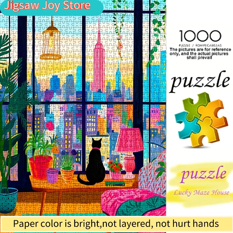DIY Paper Puzzle, New York Cit - đánh giá và giá Plant Parent Free