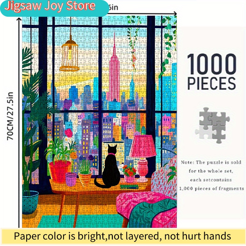 DIY Paper Puzzle, New York Cit - đánh giá và giá Plant Parent Free