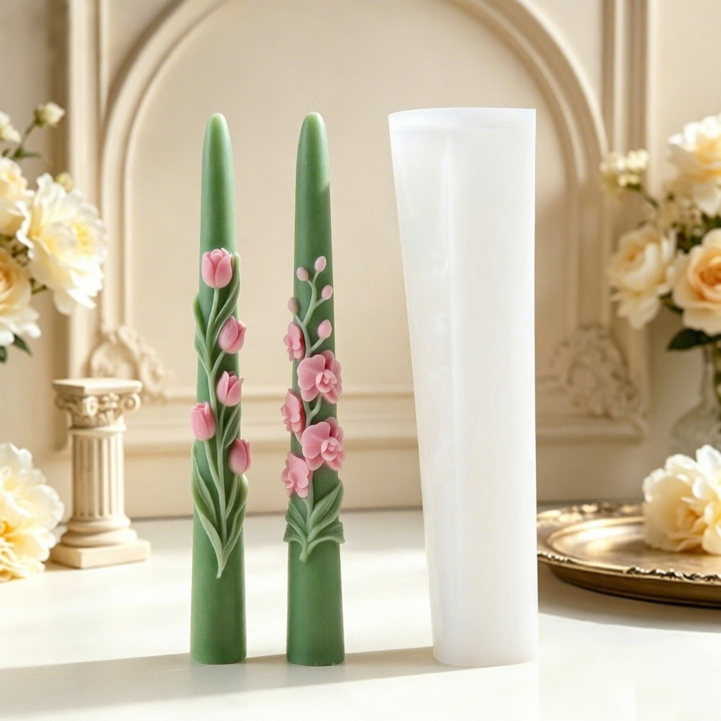Long Pole Flower Taper Candle  - đánh giá và giá Orchid Phalaenopsis