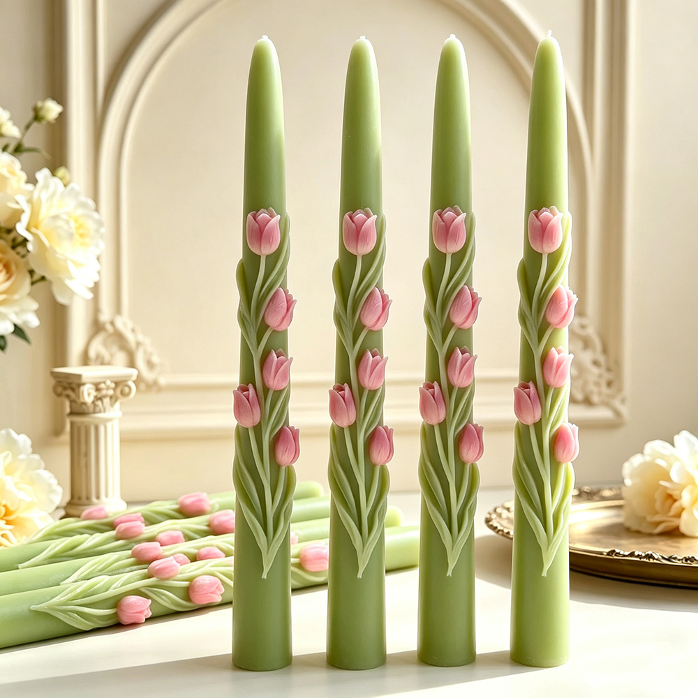 Long Pole Flower Taper Candle  - đánh giá và giá Orchid Phalaenopsis
