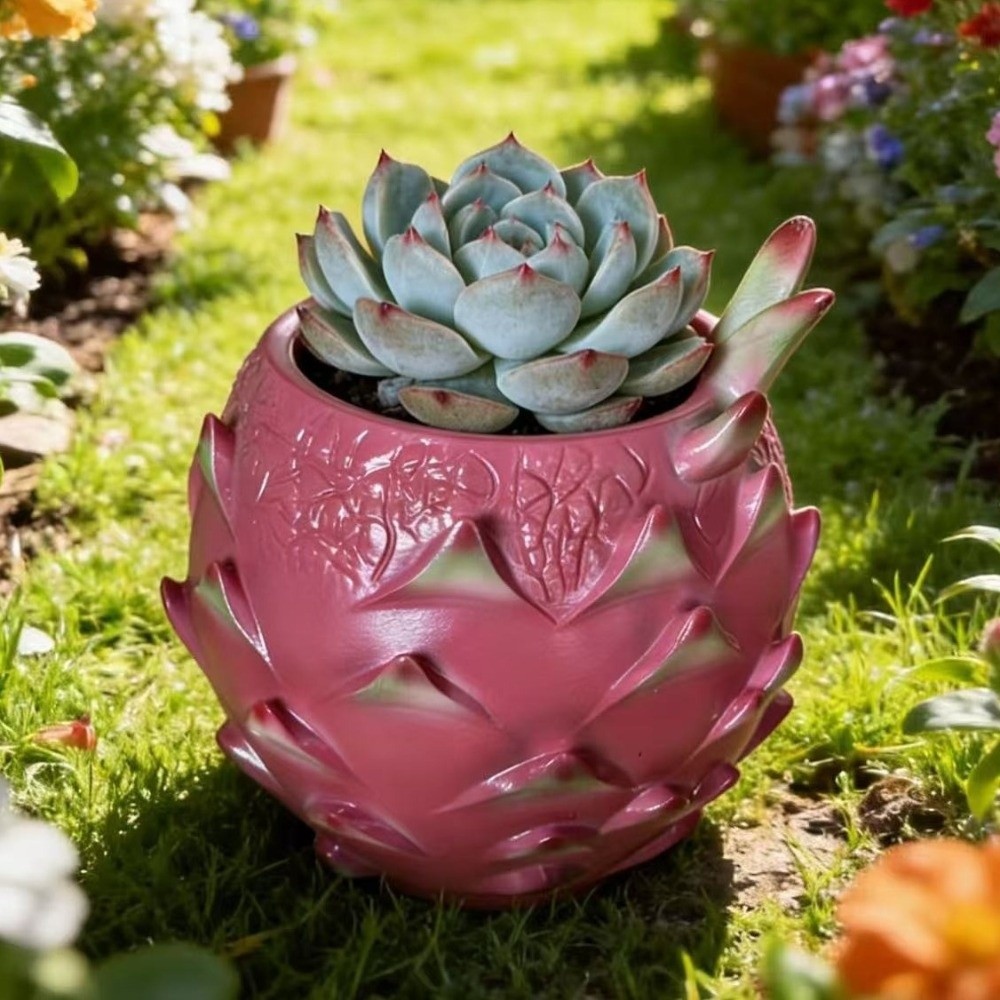 Creative Resin Dragon Fruit Pl - đánh giá và giá Snake Plant Ceramic
