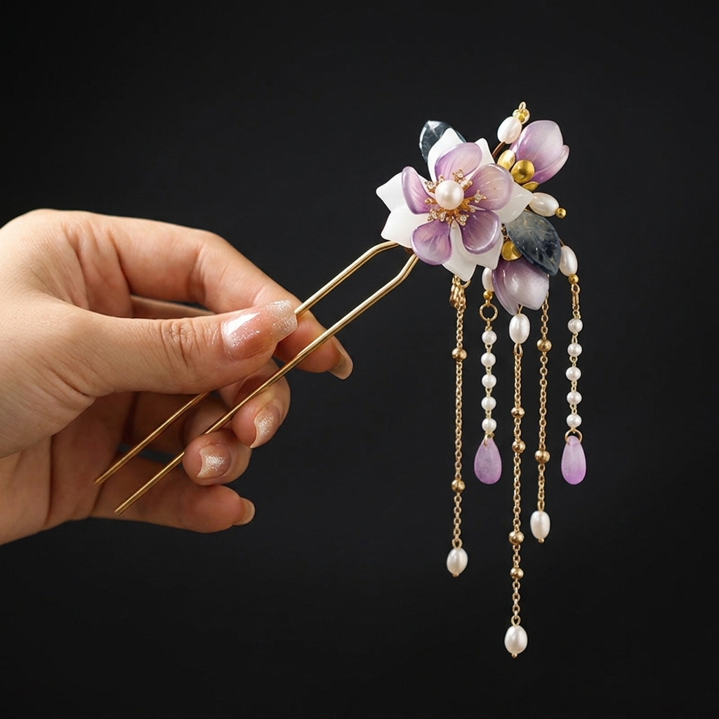 Alloy U Shaped Hair Pin With O - đánh giá và giá Orchid Phalaenopsis