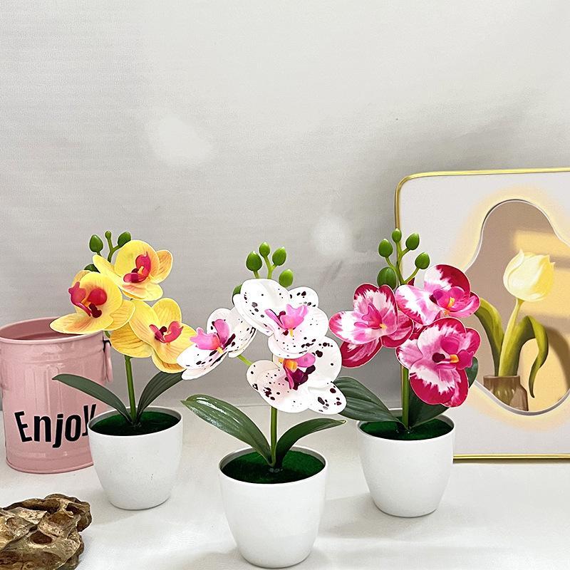 1pc Artificial Orchid Potted P - đánh giá và giá Orchid Phalaenopsis