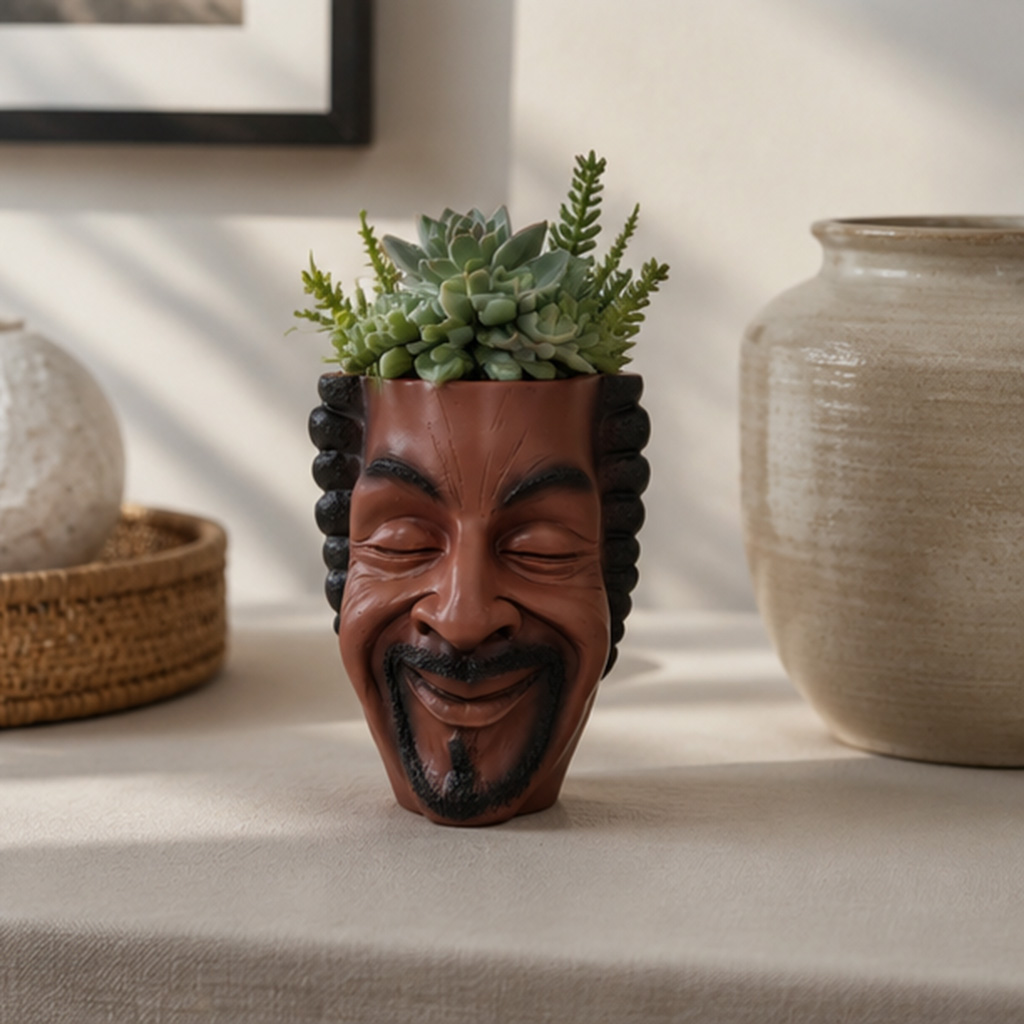 Aesthetic Face Planter Resin F - đánh giá và giá Snake Plant Ceramic