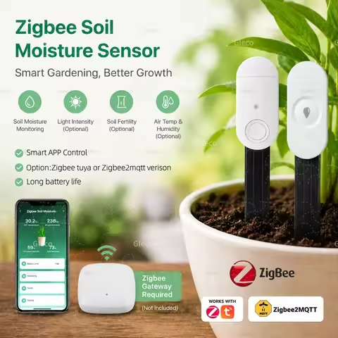 ZigBee Smart Soil Moisture Sen - đánh giá và giá Plant Parent App