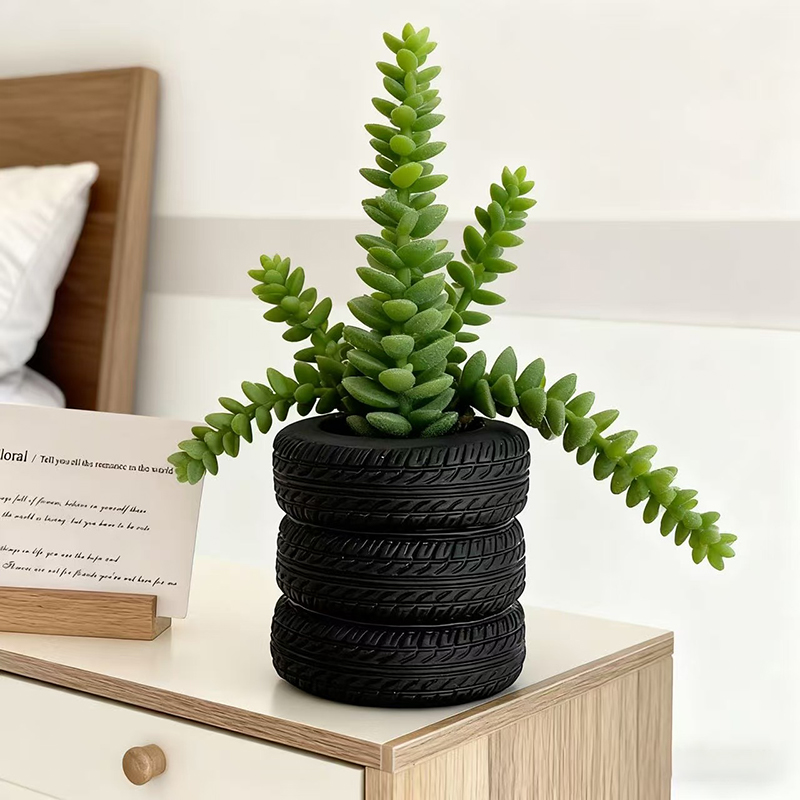 Stacked Tire Resin Succulent P - đánh giá và giá Snake Plant Ceramic