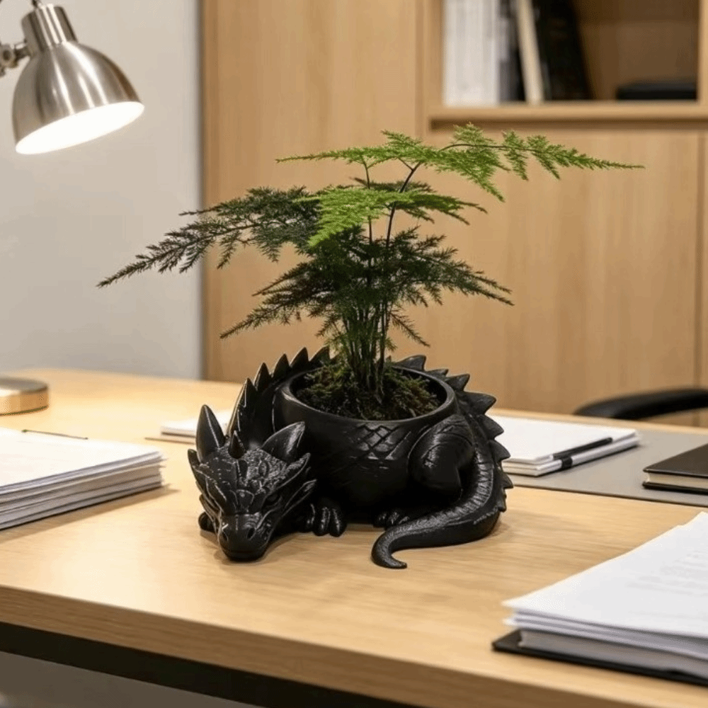 3D Printed Dragon Shaped Plant - đánh giá và giá Snake Plant Ceramic