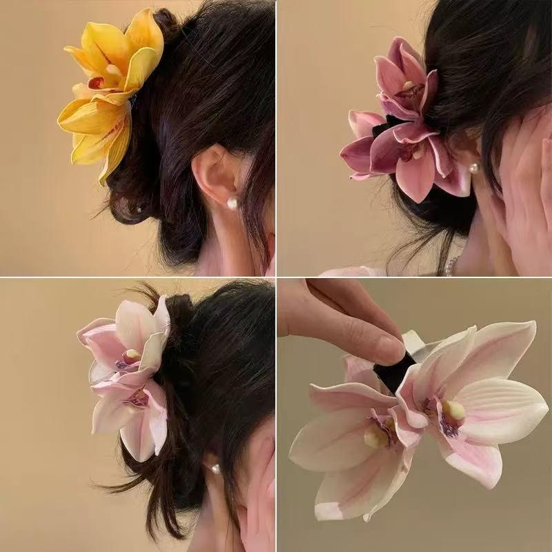 Large Orchid Flower Hair Claw  - đánh giá và giá Orchid Phalaenopsis